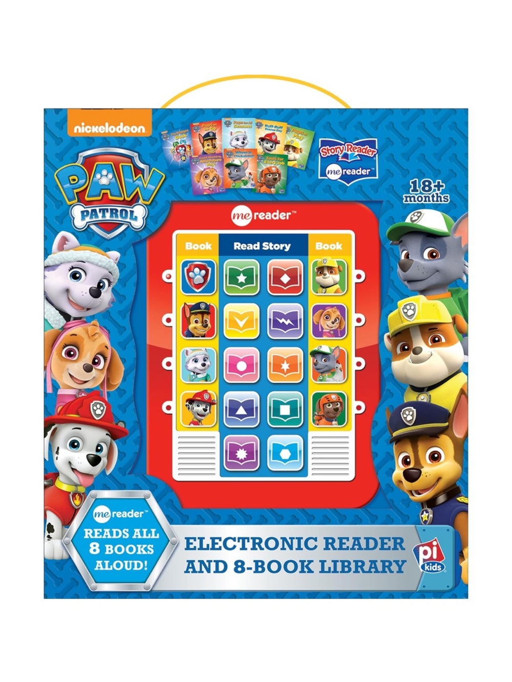 PAW Patrol Electronic Reader and 8-Book Library - New in box